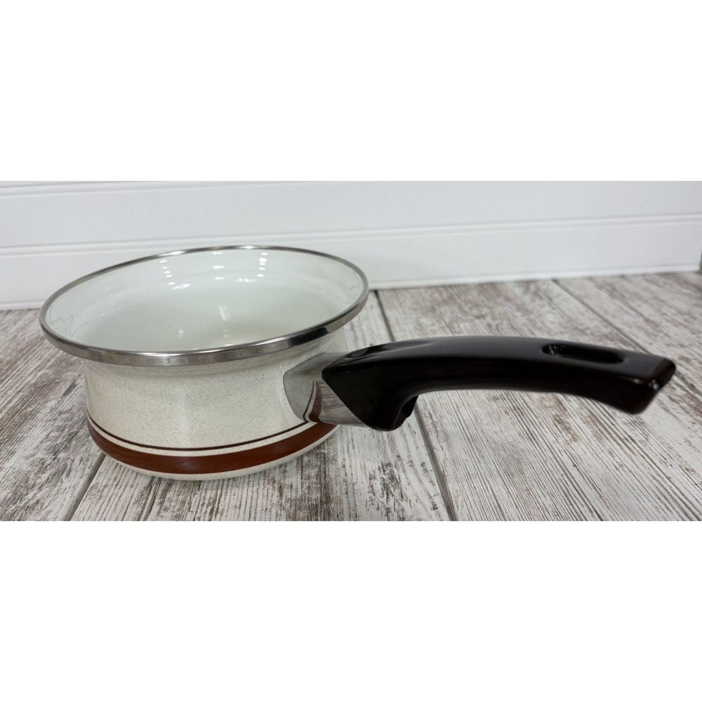 Vintage Sanko Classic Series Porcelain-On-Steel Cookware Made In Japan